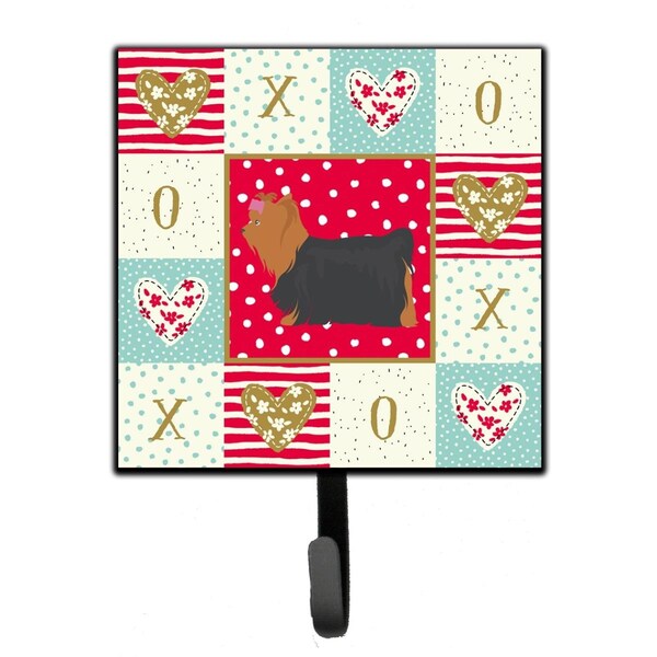 Carolines Treasures 4.25 x 1 x 7 in. Yorkshire Terrier No.1 Love Leash or Key Holder CK5900SH4 - main